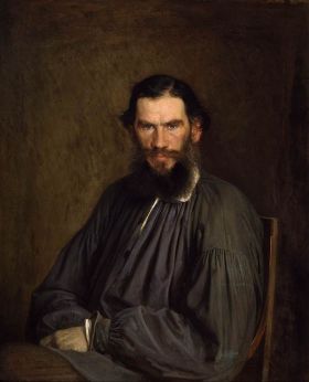 Portrait von Tolstoi