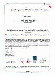 Zertifikat Werte in Thüringen